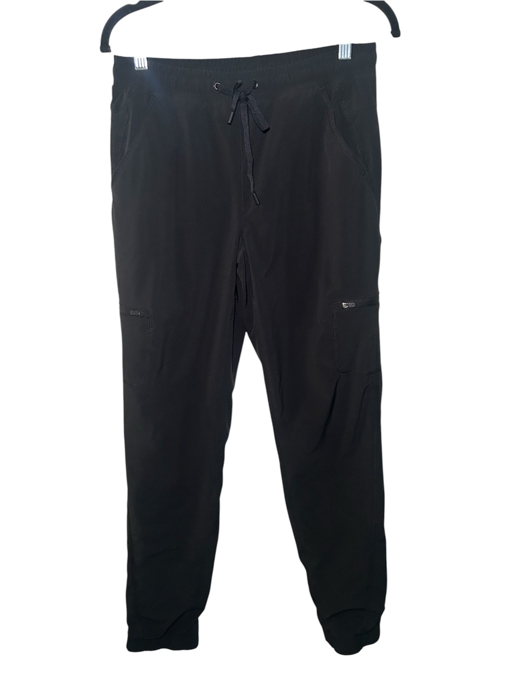 Eddie Bauer Womens Black Fleece Lined Winter Snow Rain Pants Warm Ski Snowboard